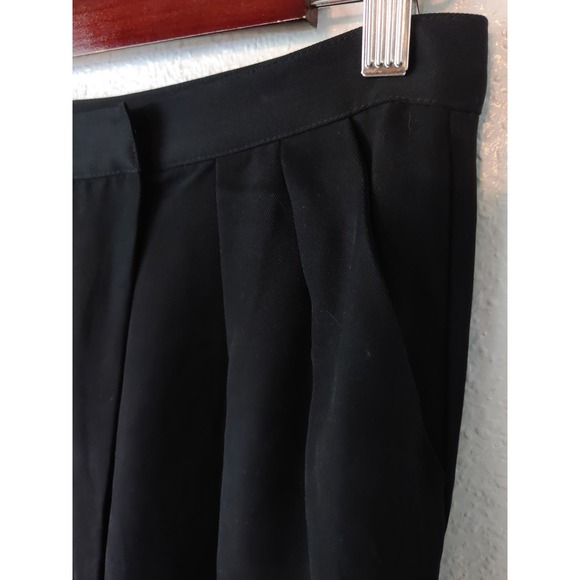 Sea New York Black Pleated Asymmetrical Closure Trouser Pants Size 4 - Picture 3 of 8